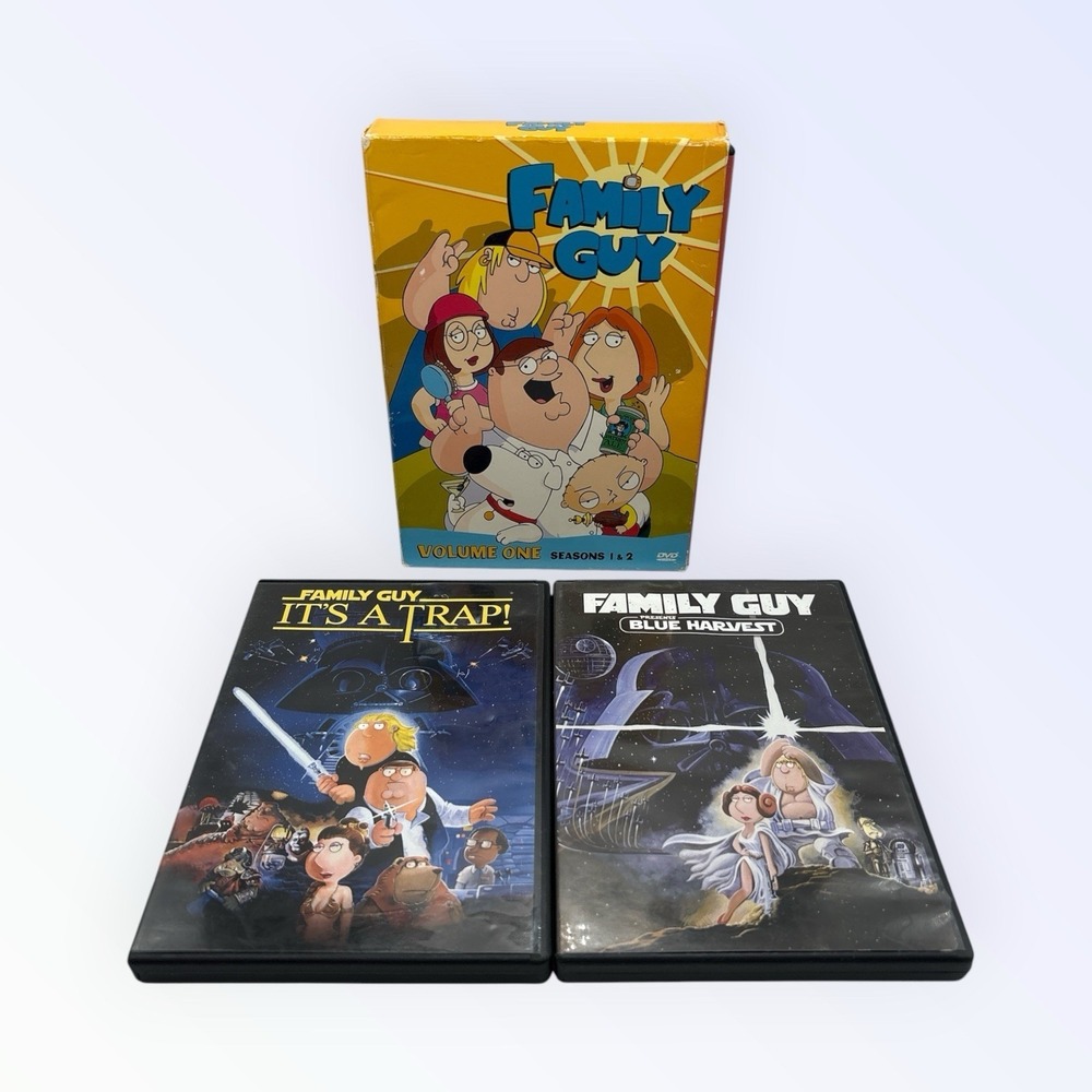 FAMILY GUY DVD BUNDLE SEASON 1 & 2‎ ITS A TRAP BLUE HARVEST
